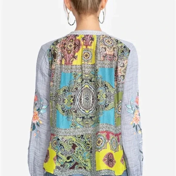 Johnny Was Norah Effortless Peasant Blouse - Picture 8 of 9